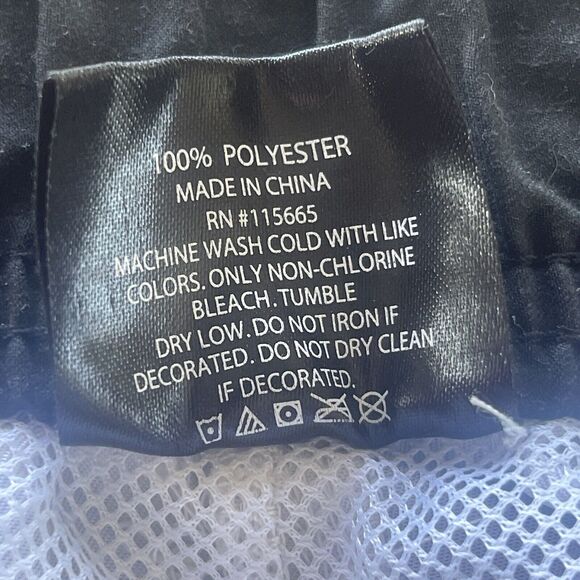 Bioworld Cat Print Swim Shorts Mens Medium Built in Brief AOP Lace Up Beach - Picture 8 of 12